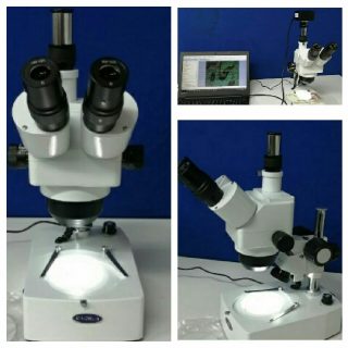 🔬استریو میکروسکوپ (لوپ) سه چشمی 🔬